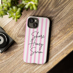 Phone Case — Pink Stripe Shore Honey Swim