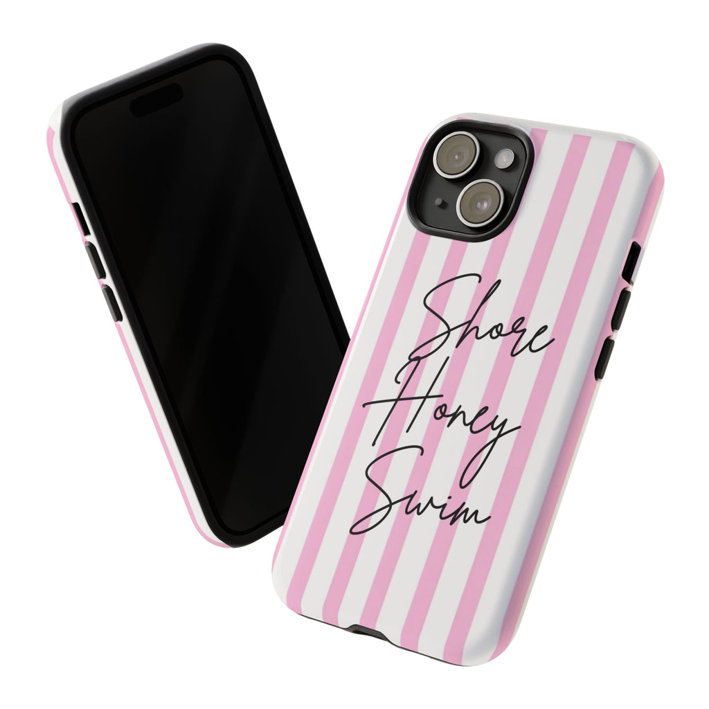 Phone Case — Pink Stripe Shore Honey Swim