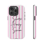 Phone Case — Pink Stripe Shore Honey Swim
