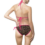 Leopard Print Tie-Side Bikini — Women’s Triangle Swimsuit