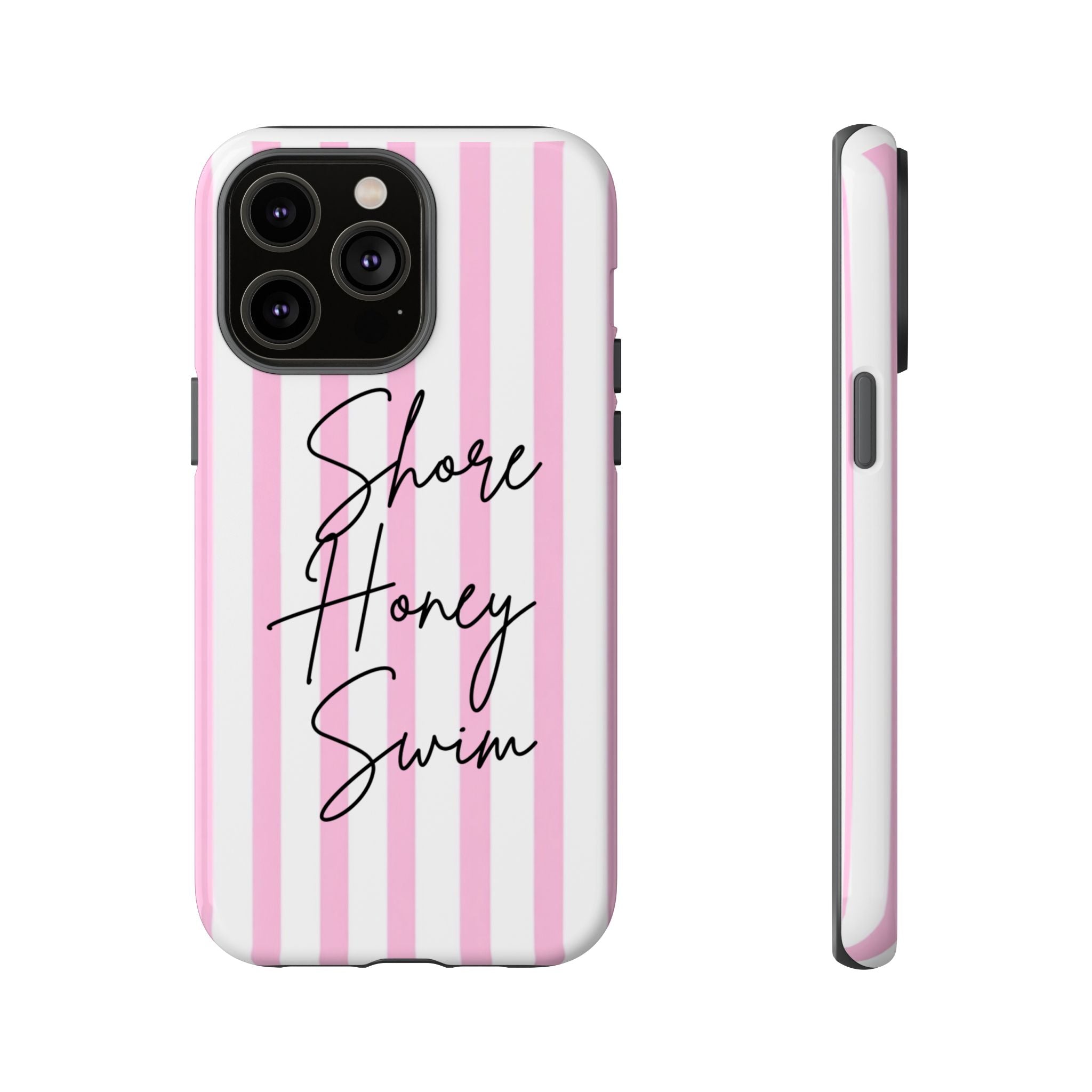 Phone Case — Pink Stripe Shore Honey Swim