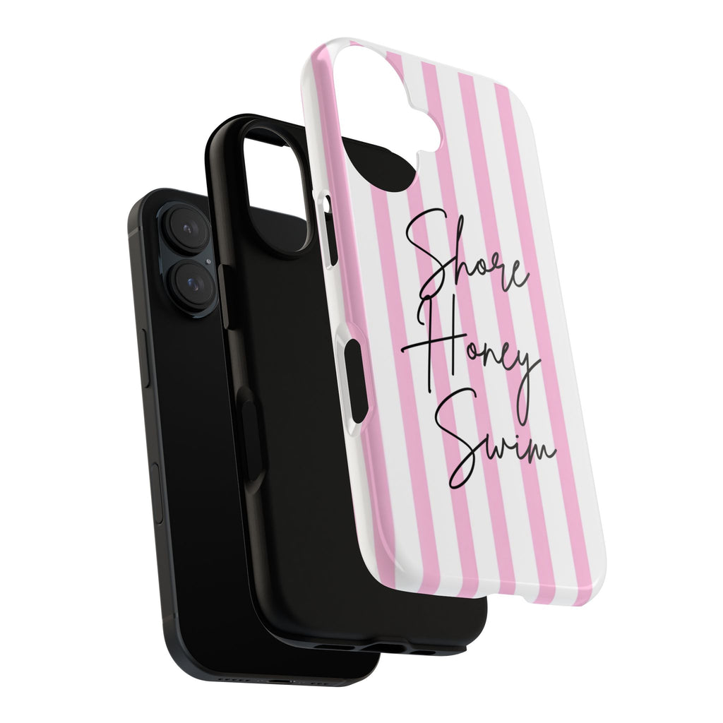 Phone Case — Pink Stripe Shore Honey Swim