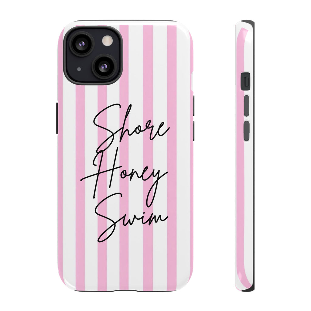 Phone Case — Pink Stripe Shore Honey Swim