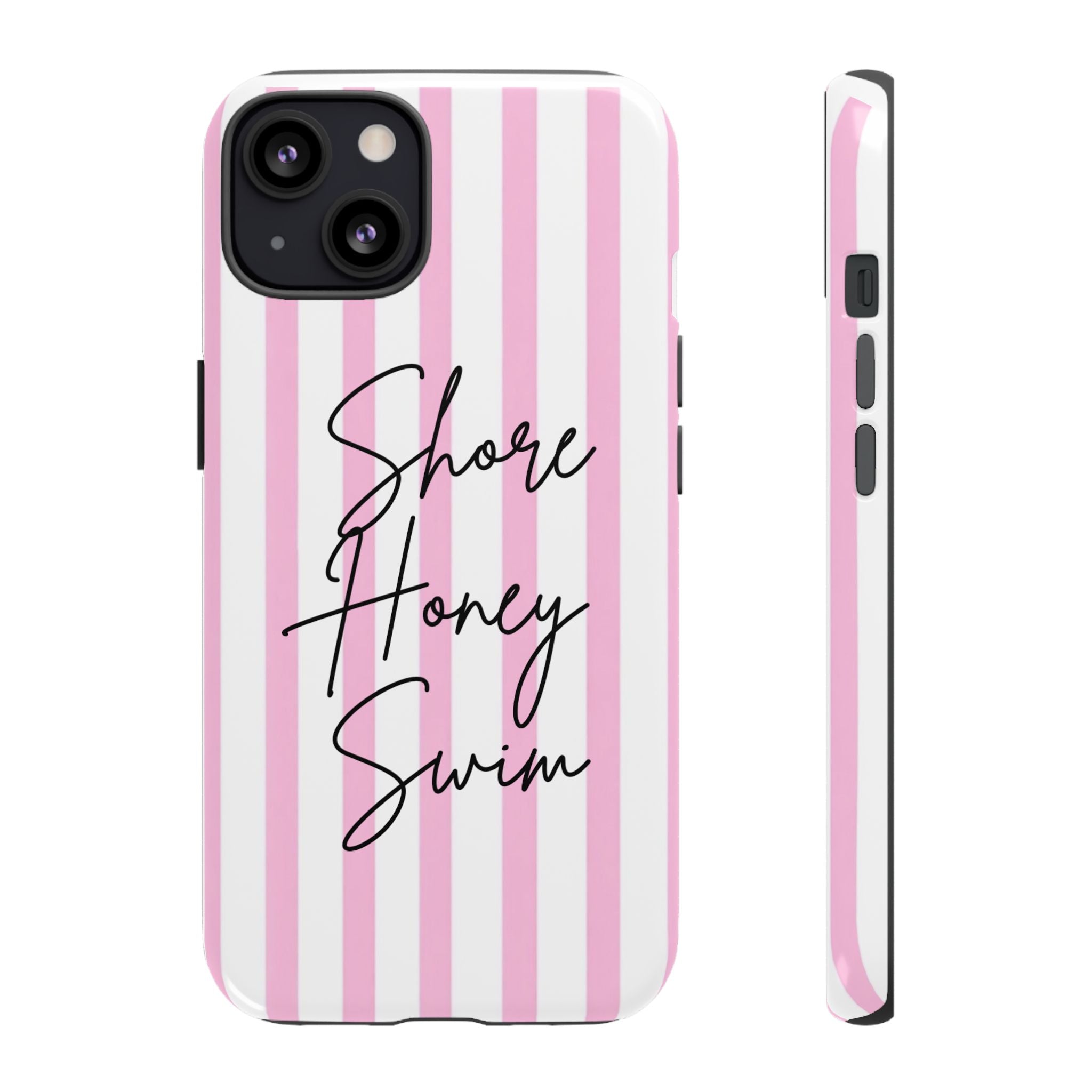 Phone Case — Pink Stripe Shore Honey Swim