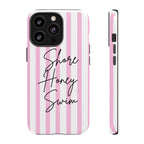 Phone Case — Pink Stripe Shore Honey Swim