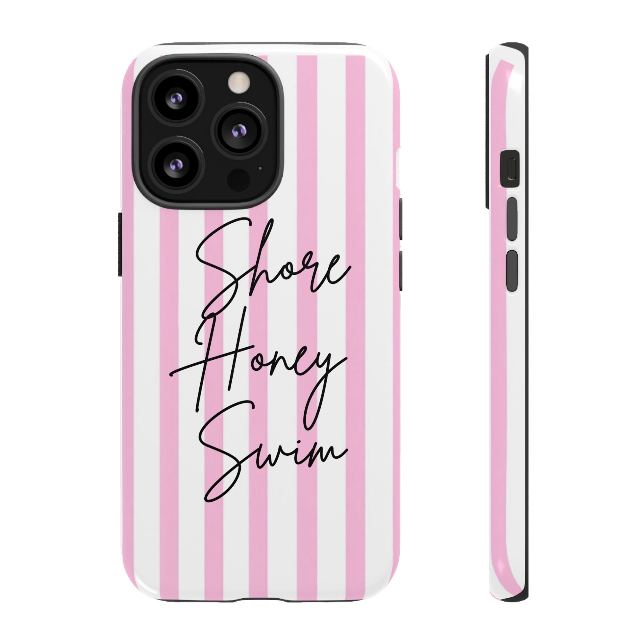 Phone Case — Pink Stripe Shore Honey Swim