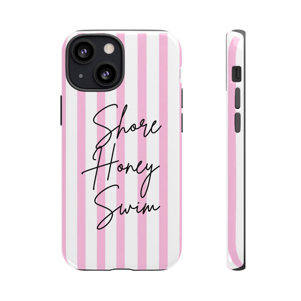 Phone Case — Pink Stripe Shore Honey Swim