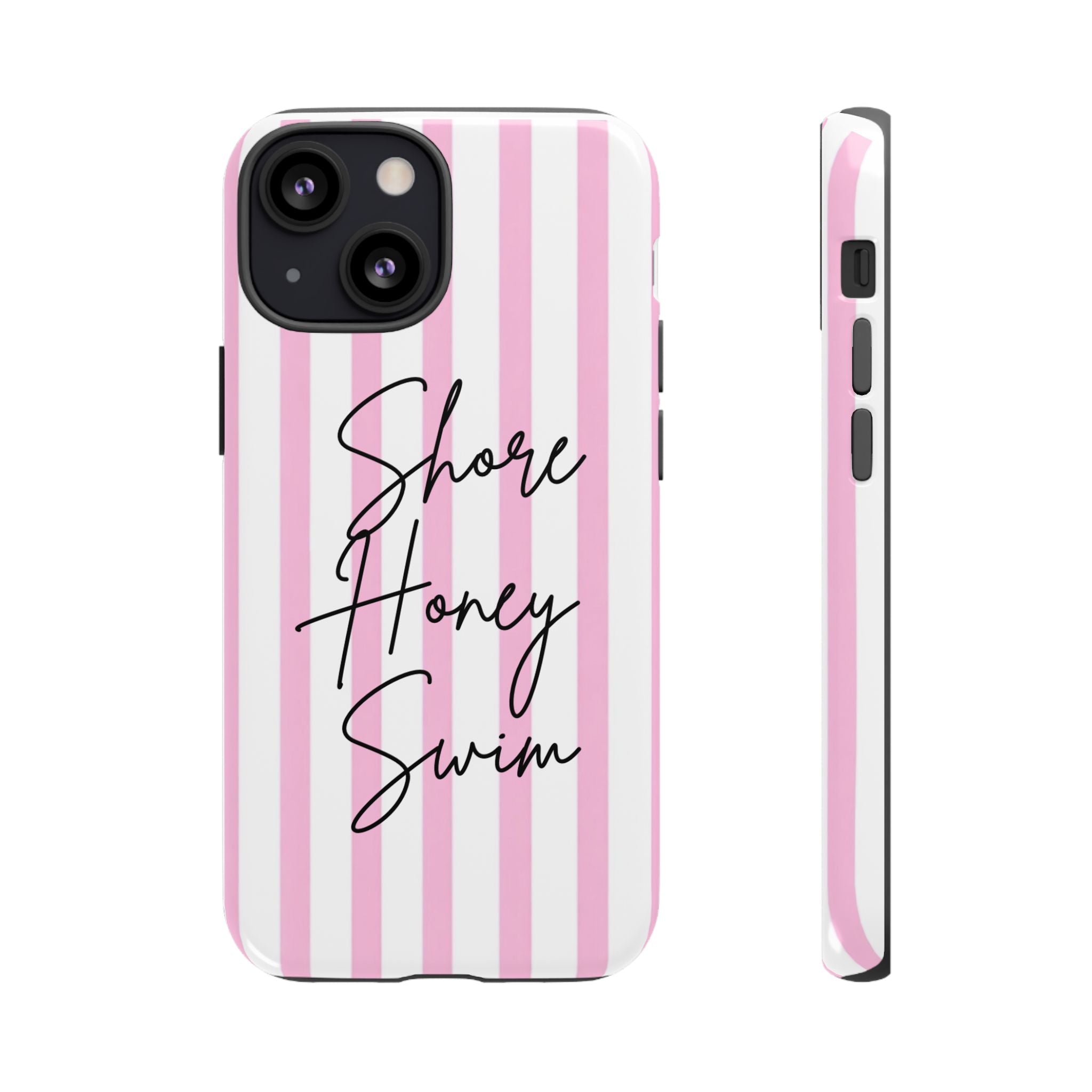 Phone Case — Pink Stripe Shore Honey Swim