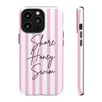 Phone Case — Pink Stripe Shore Honey Swim