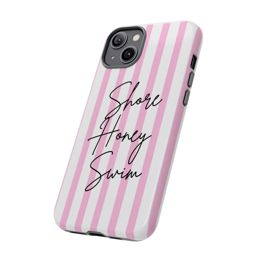 Phone Case — Pink Stripe Shore Honey Swim