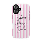 Phone Case — Pink Stripe Shore Honey Swim