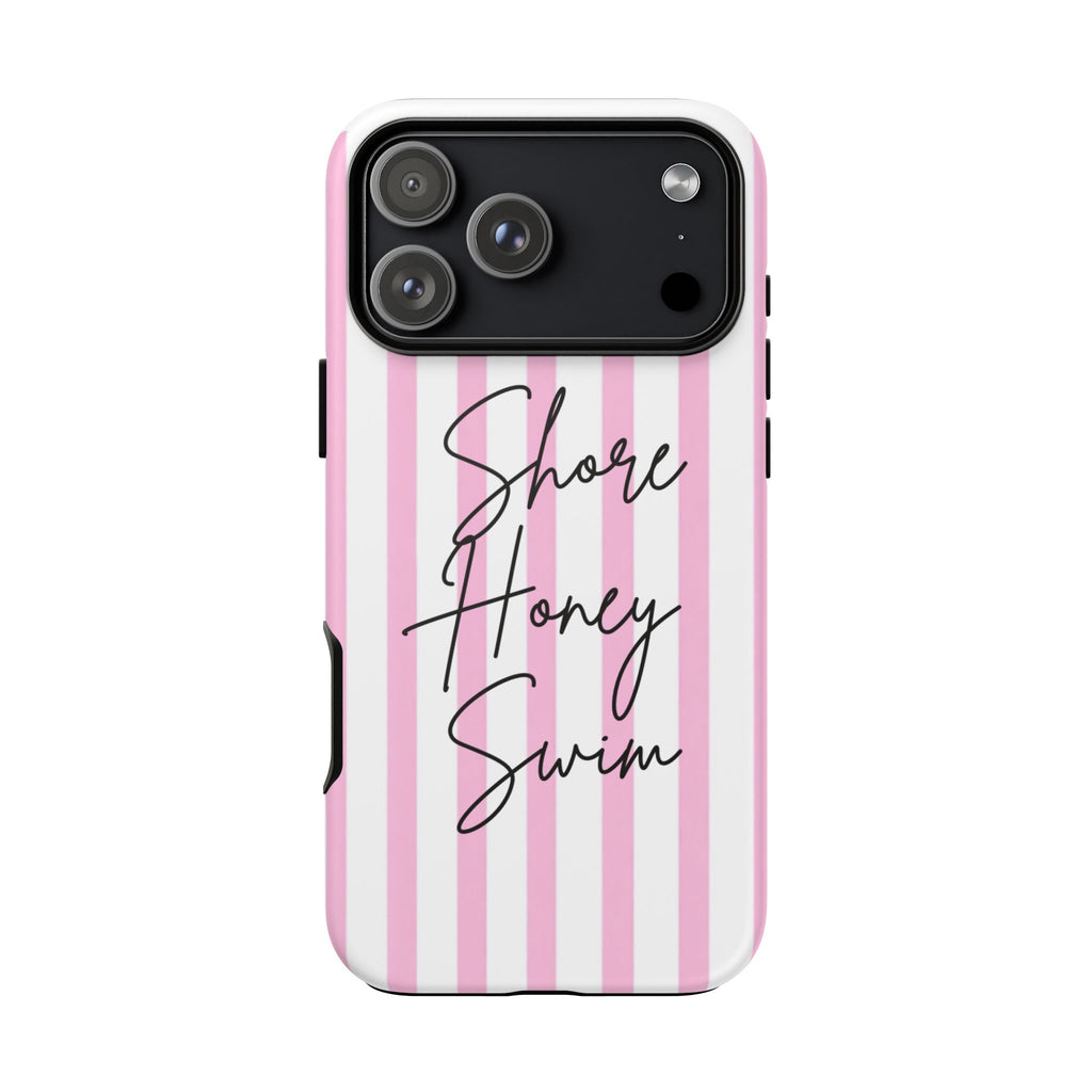 Phone Case — Pink Stripe Shore Honey Swim