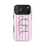 Phone Case — Pink Stripe Shore Honey Swim