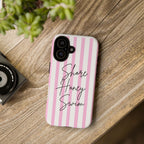 Phone Case — Pink Stripe Shore Honey Swim