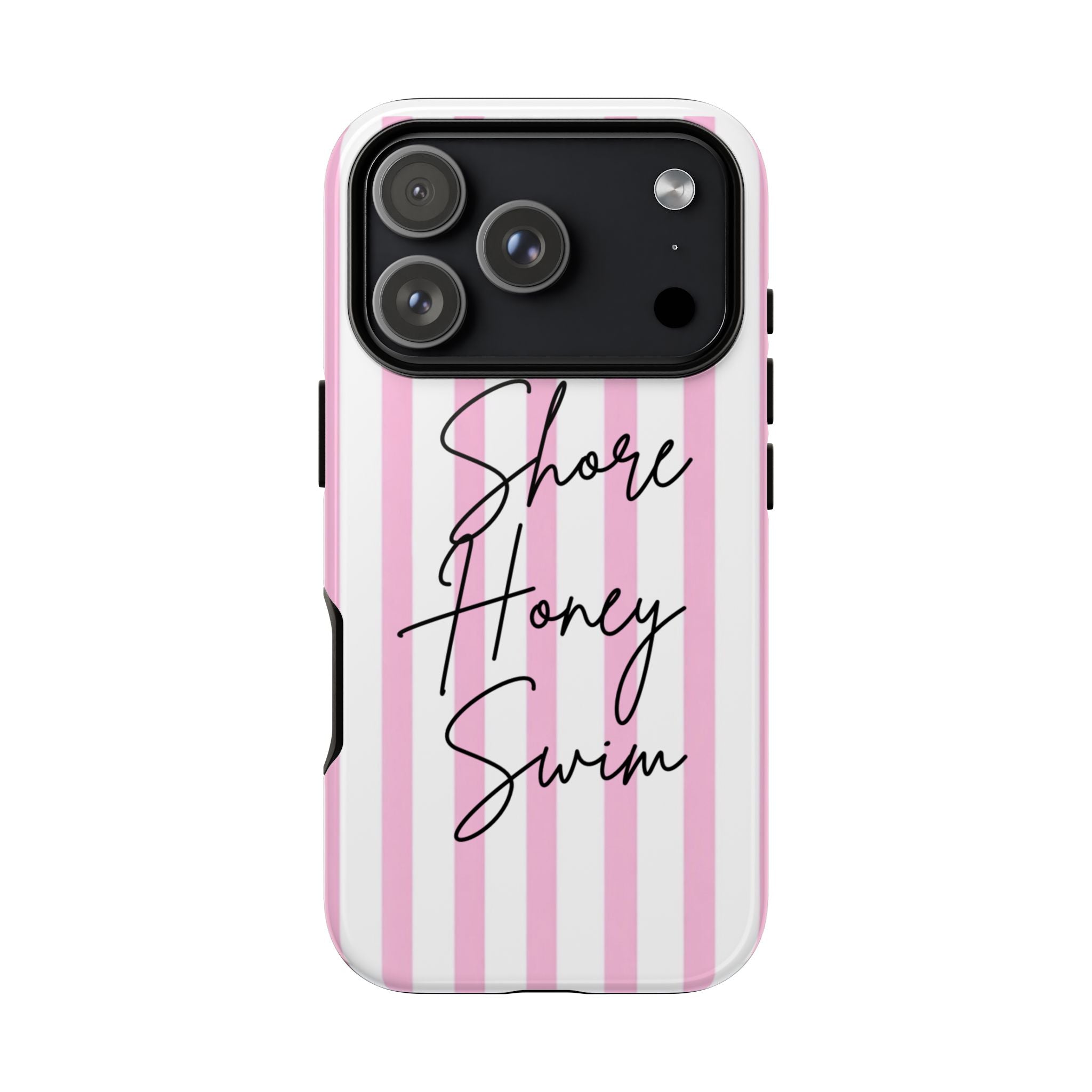 Phone Case — Pink Stripe Shore Honey Swim