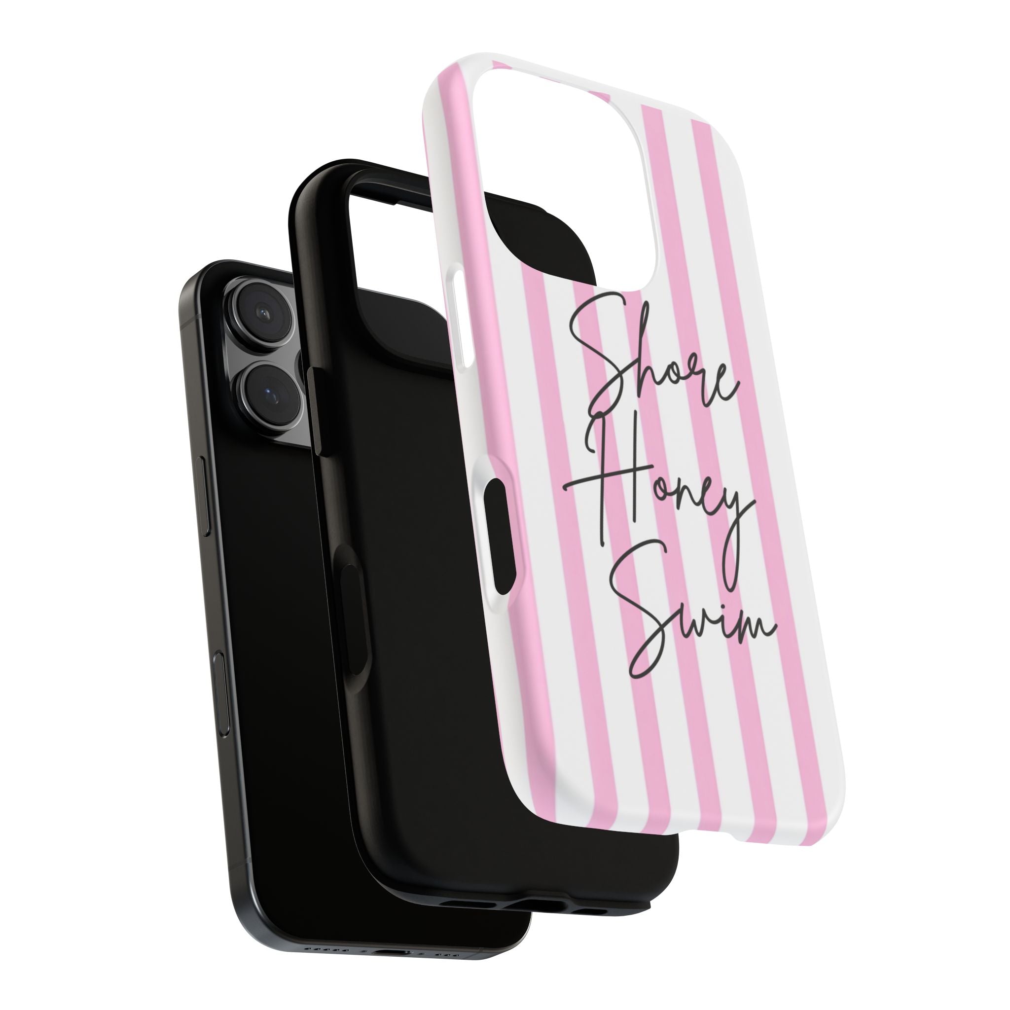 Phone Case — Pink Stripe Shore Honey Swim
