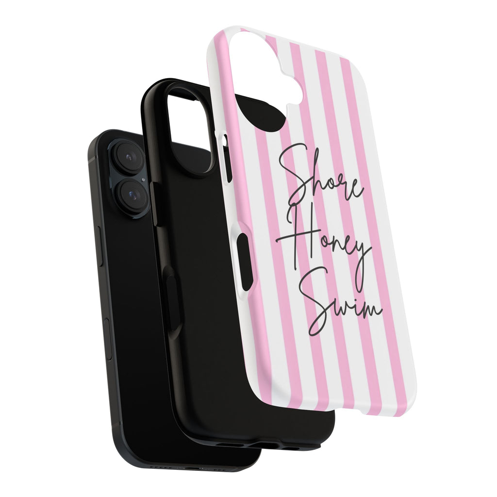Phone Case — Pink Stripe Shore Honey Swim