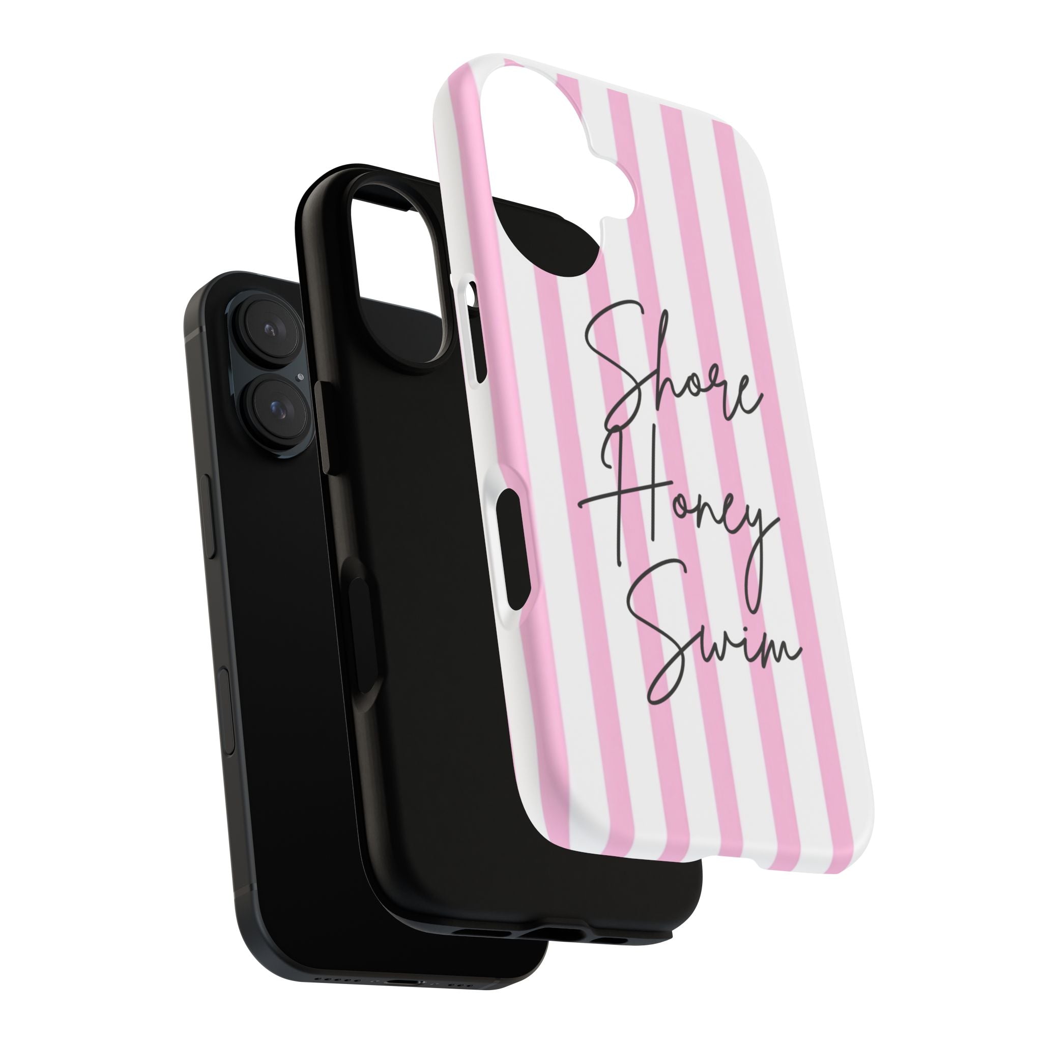 Phone Case — Pink Stripe Shore Honey Swim