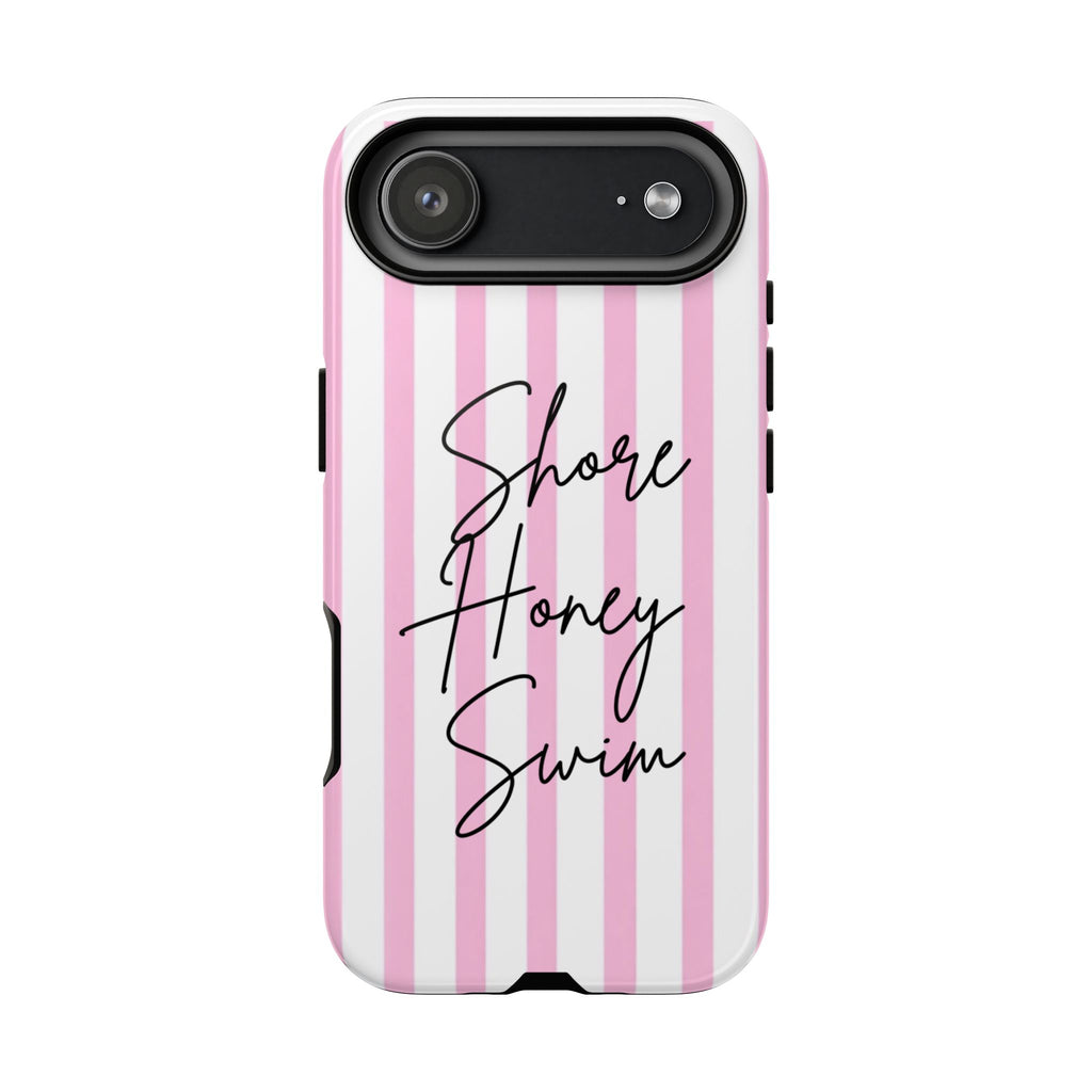 Phone Case — Pink Stripe Shore Honey Swim