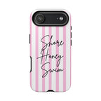 Phone Case — Pink Stripe Shore Honey Swim