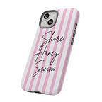 Phone Case — Pink Stripe Shore Honey Swim