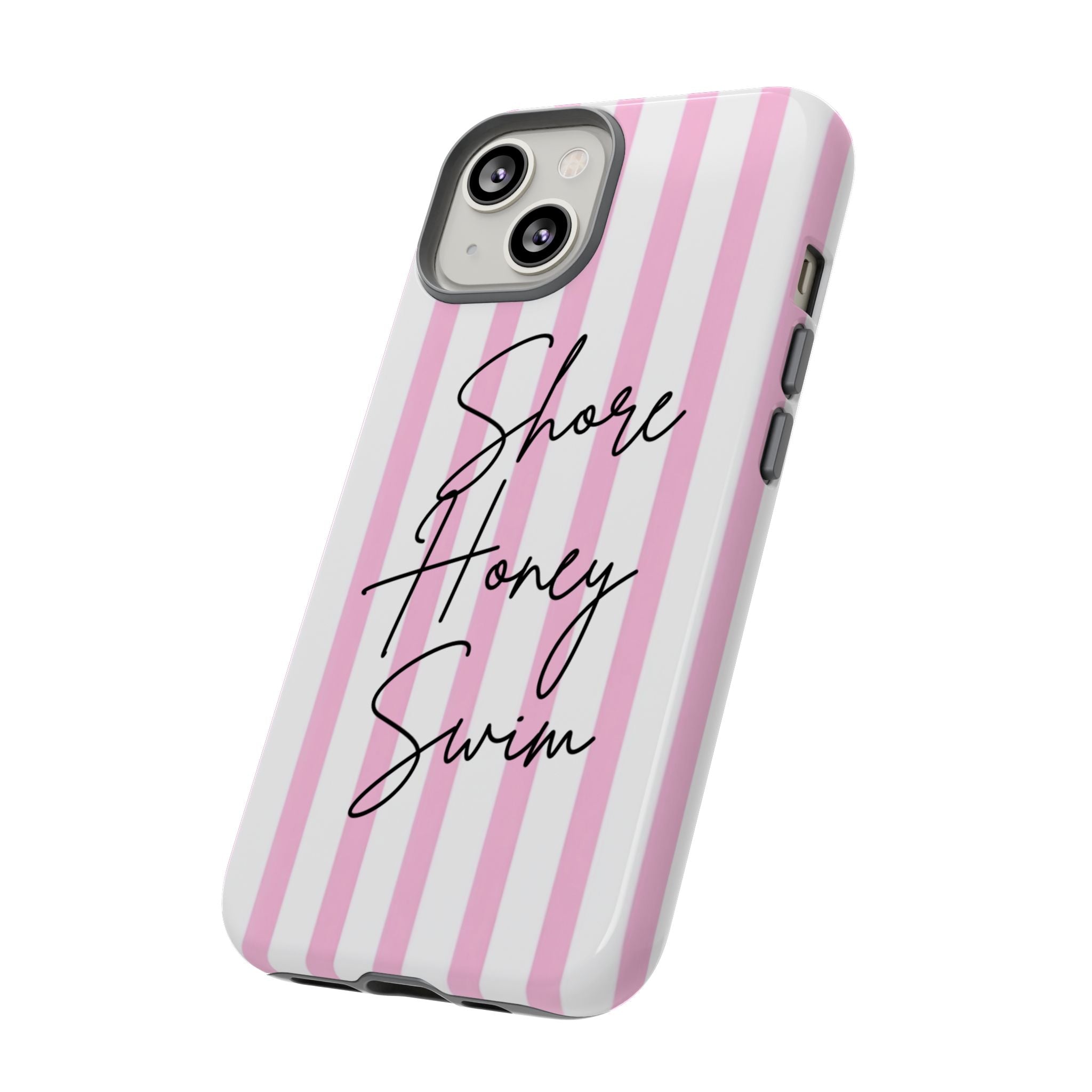 Phone Case — Pink Stripe Shore Honey Swim