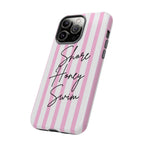 Phone Case — Pink Stripe Shore Honey Swim