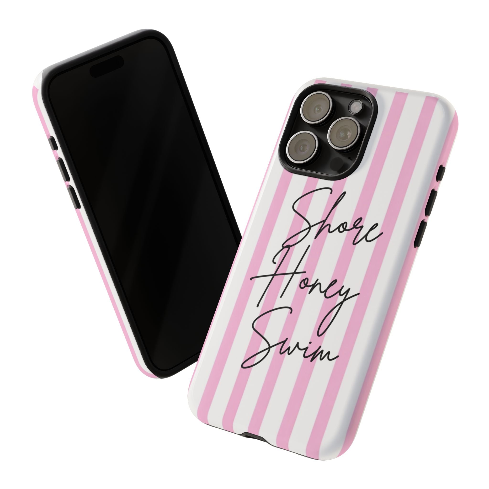 Phone Case — Pink Stripe Shore Honey Swim