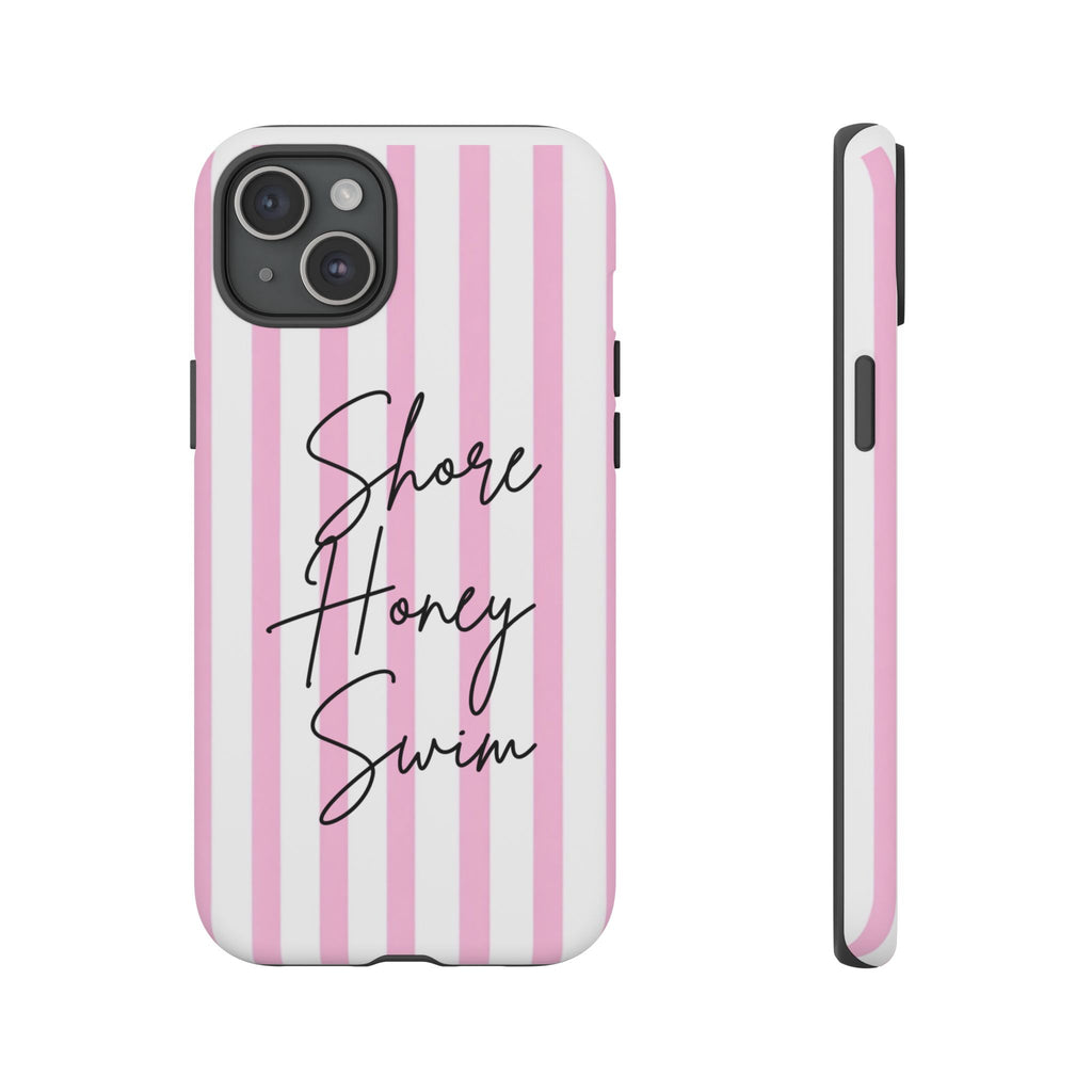 Phone Case — Pink Stripe Shore Honey Swim