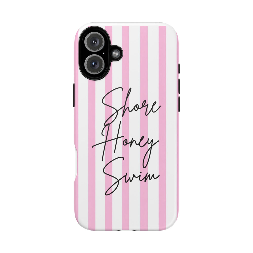 Phone Case — Pink Stripe Shore Honey Swim