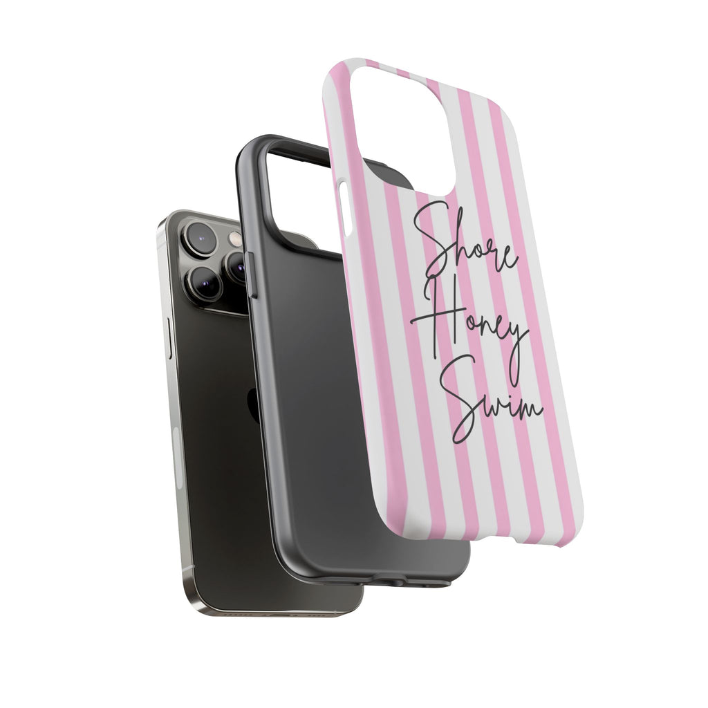 Phone Case — Pink Stripe Shore Honey Swim