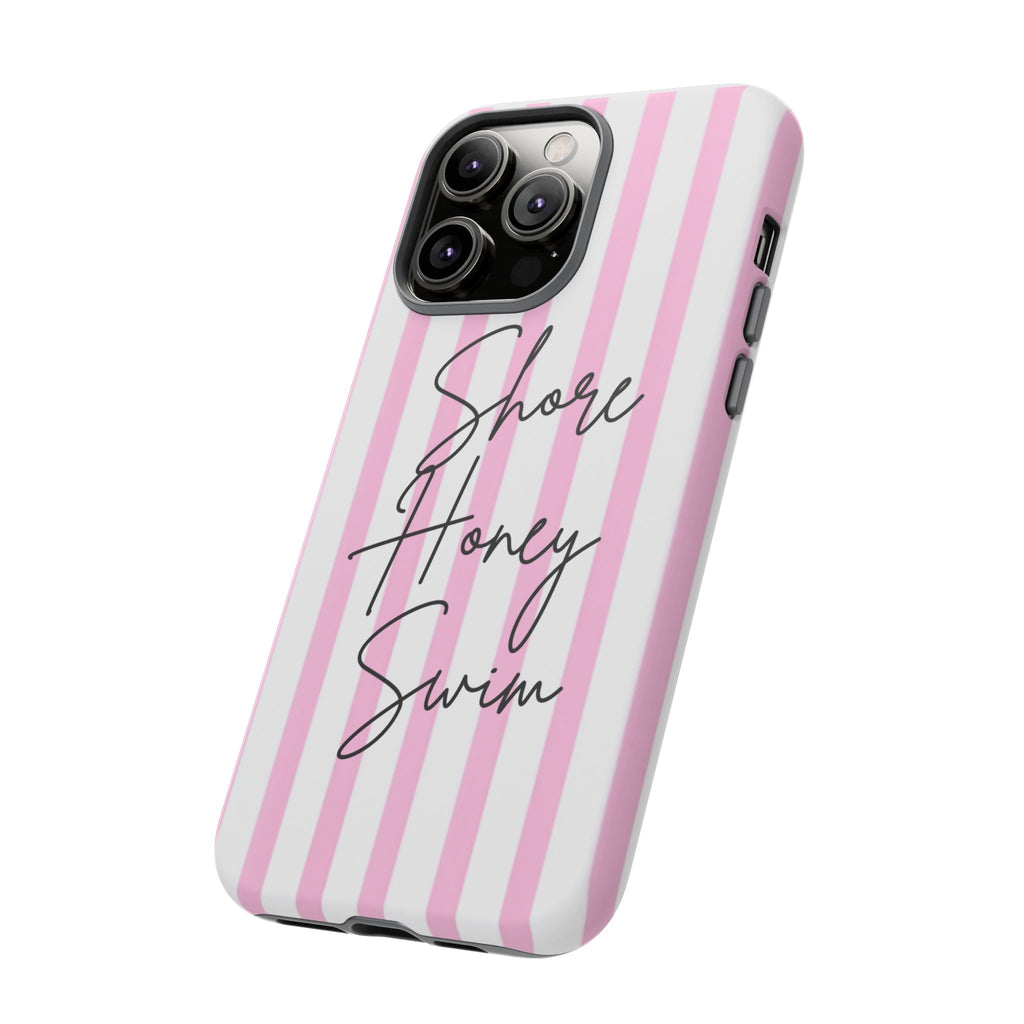 Phone Case — Pink Stripe Shore Honey Swim