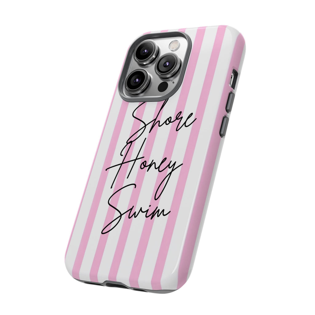 Phone Case — Pink Stripe Shore Honey Swim