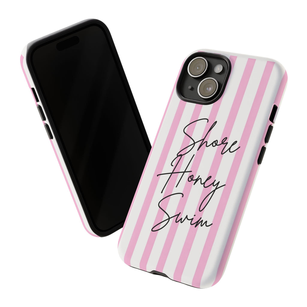 Phone Case — Pink Stripe Shore Honey Swim