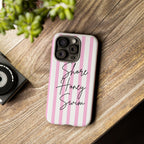 Phone Case — Pink Stripe Shore Honey Swim