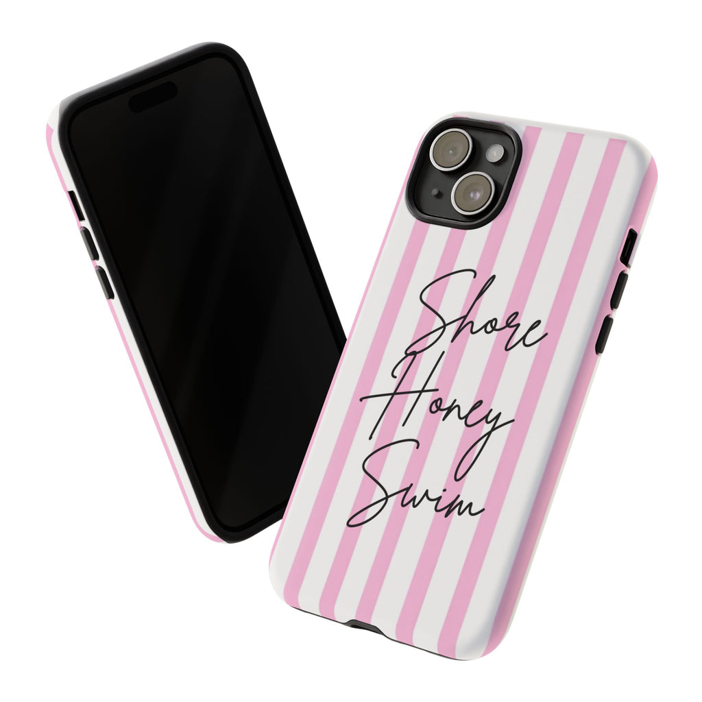 Phone Case — Pink Stripe Shore Honey Swim