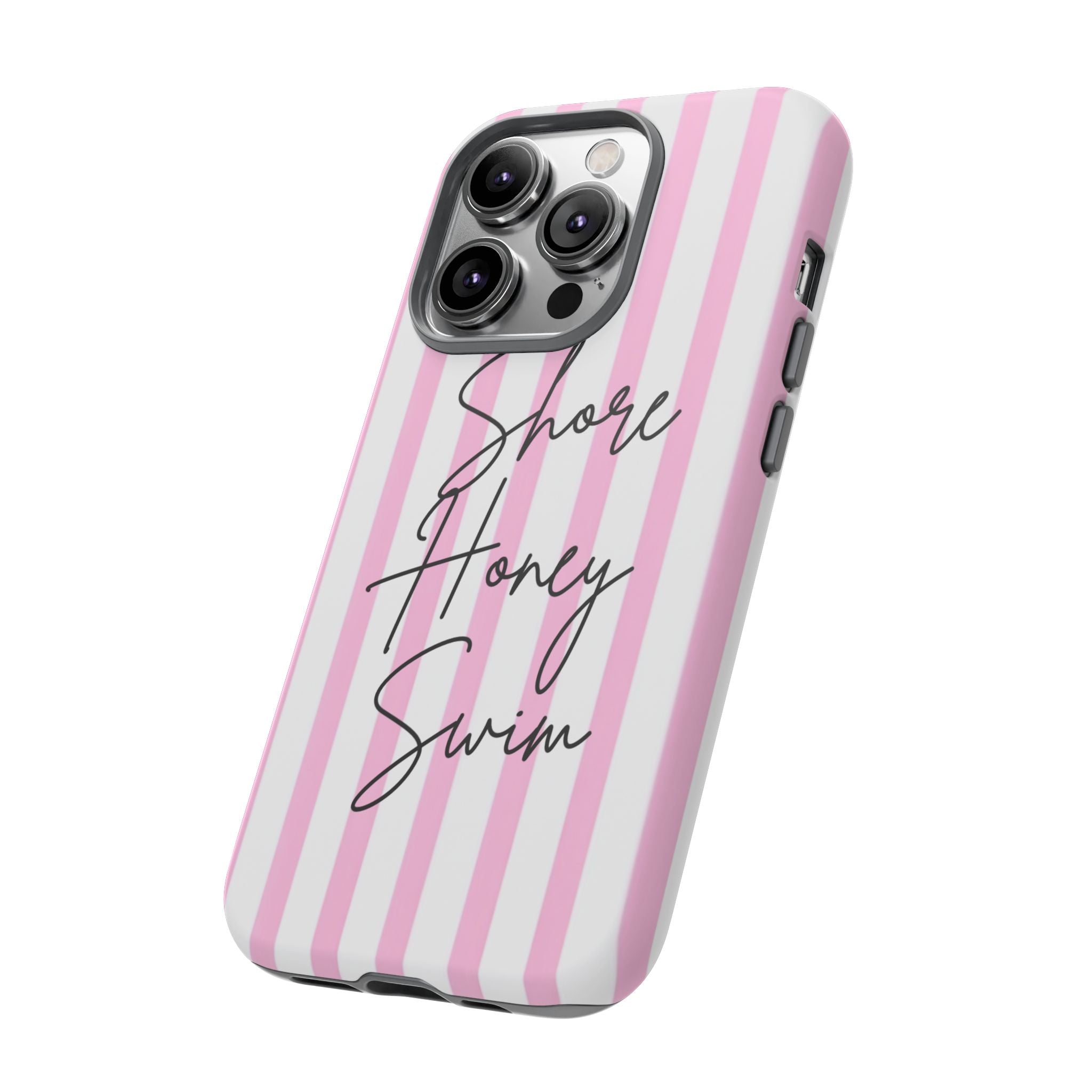 Phone Case — Pink Stripe Shore Honey Swim