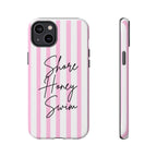 Phone Case — Pink Stripe Shore Honey Swim