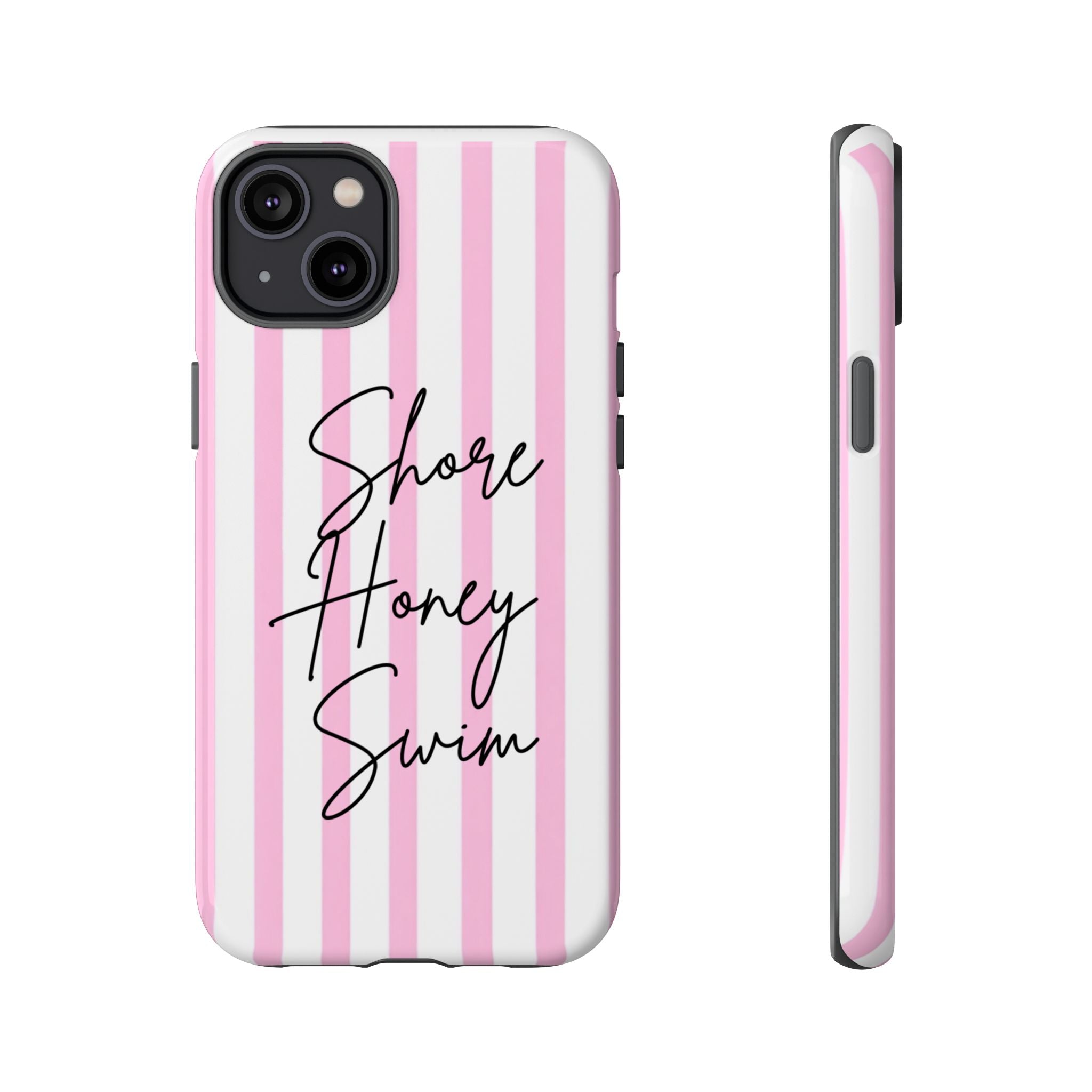 Phone Case — Pink Stripe Shore Honey Swim