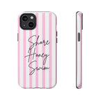 Phone Case — Pink Stripe Shore Honey Swim