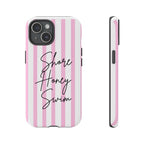 Phone Case — Pink Stripe Shore Honey Swim