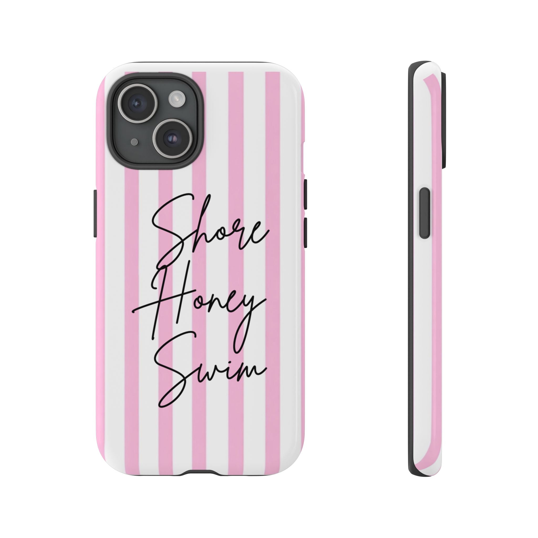 Phone Case — Pink Stripe Shore Honey Swim