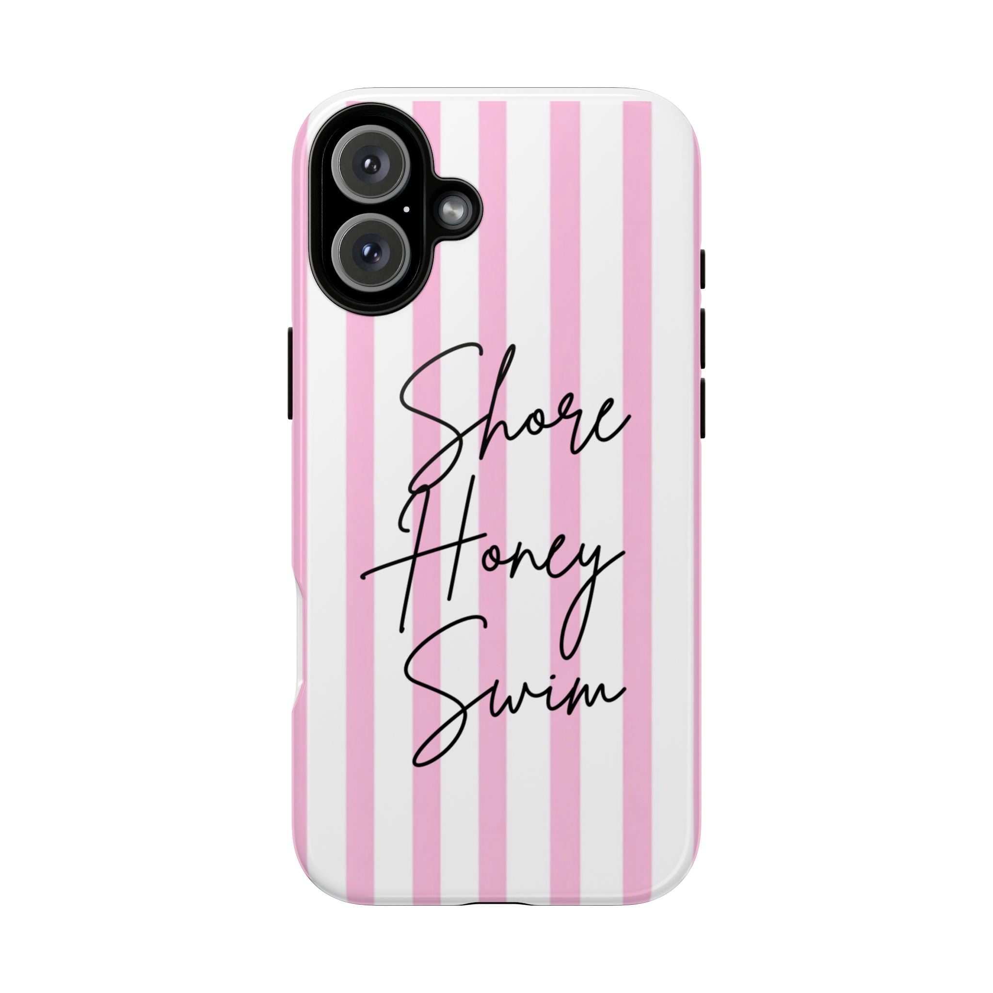 Phone Case — Pink Stripe Shore Honey Swim