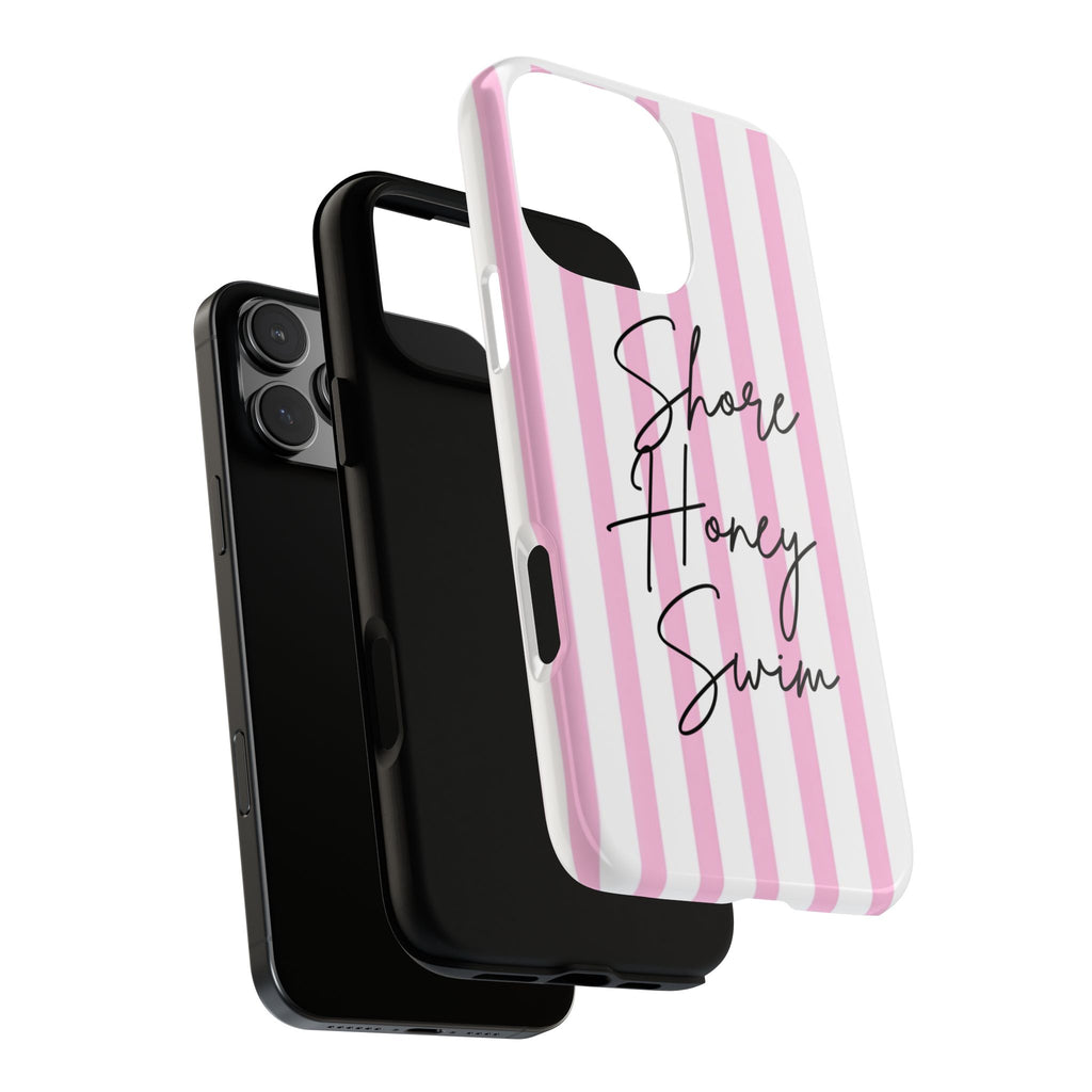 Phone Case — Pink Stripe Shore Honey Swim