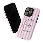 Phone Case — Pink Stripe Shore Honey Swim