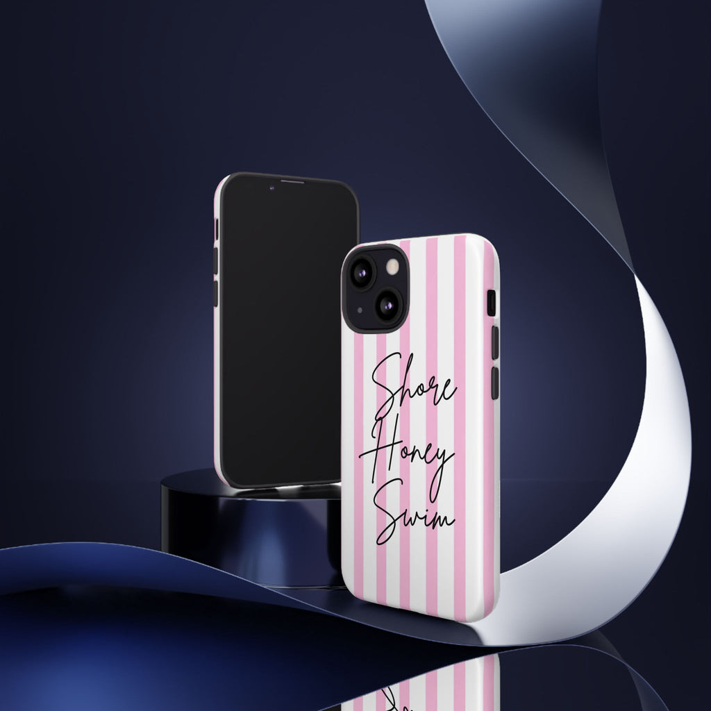 Phone Case — Pink Stripe Shore Honey Swim
