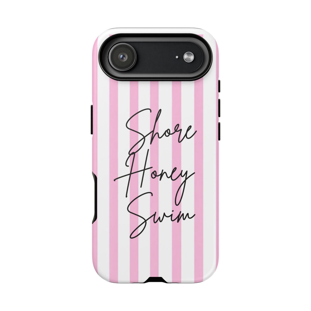 Phone Case — Pink Stripe Shore Honey Swim