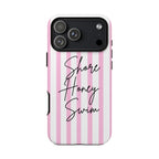 Phone Case — Pink Stripe Shore Honey Swim