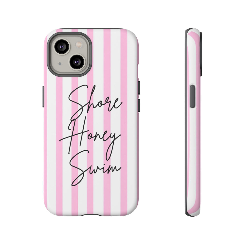 Phone Case — Pink Stripe Shore Honey Swim