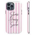 Phone Case — Pink Stripe Shore Honey Swim